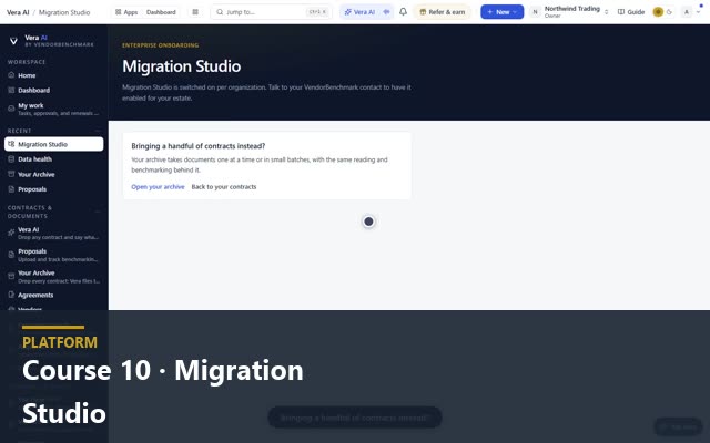 Course 10 · Migration Studio