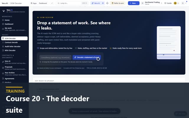 Course 20 · The decoder suite