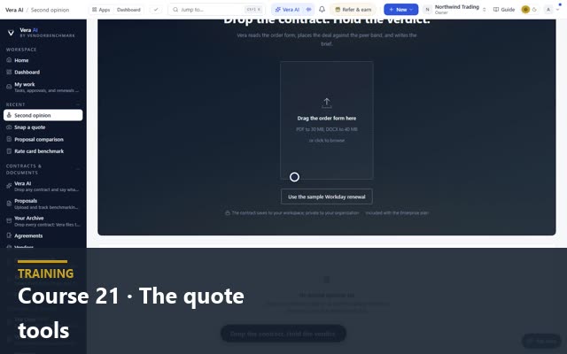 Course 21 · The quote tools