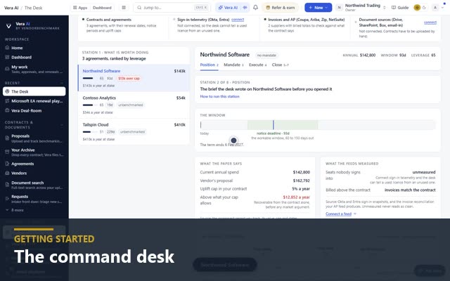 The command desk