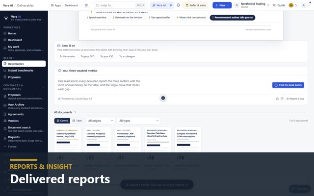 Delivered reports